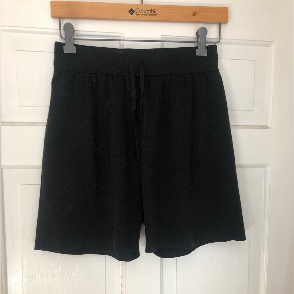 J. Crew Black Ribbed Knit Sweater Shorts